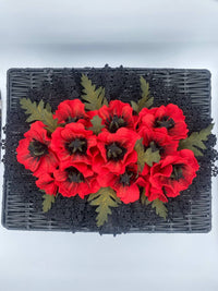 Porta Oggetti con Fiori in Pannolenci Effetto Essiccato