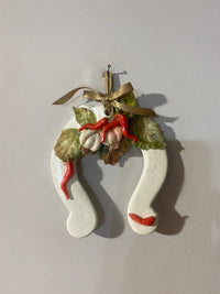 Ferri di Cavallo in Ceramica Dipinti a Mano