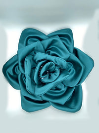 Cuscino In Raso A Forma Di Rosa e Peonia