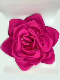 Cuscino In Raso A Forma Di Rosa e Peonia