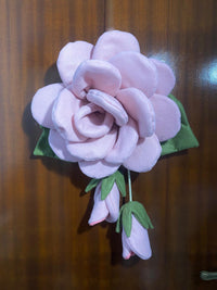 Fuori Porta/Centro Tavola Rosa in Pannolenci