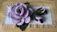 Fuori Porta/Centro Tavola Rosa in Pannolenci
