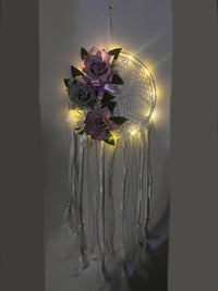 Acchiappasogni Rose in Pannolenci con Luci LED