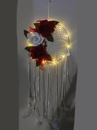 Acchiappasogni Rose in Pannolenci con Luci LED