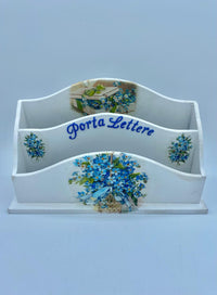 Porta Lettere Legno Decoupage