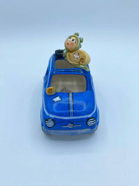 Fiat 500 con Decorazioni in Porcellana Fredda e Luce LED