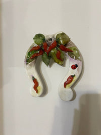 Ferri di Cavallo in Ceramica Dipinti a Mano