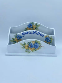 Porta Lettere Legno Decoupage