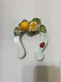 Ferri di Cavallo in Ceramica Dipinti a Mano