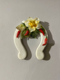 Ferri di Cavallo in Ceramica Dipinti a Mano