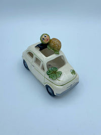 Fiat 500 con Decorazioni in Porcellana Fredda e Luce LED