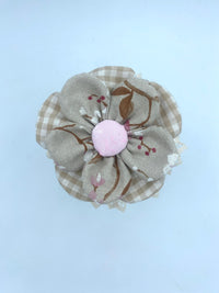 Barattolo con Copritappo Floreale fatto a mano