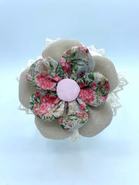 Barattolo con Copritappo Floreale fatto a mano