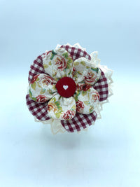 Barattolo con Copritappo Floreale fatto a mano