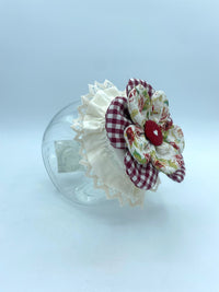 Barattolo con Copritappo Floreale fatto a mano