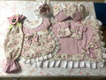 Set Copri Piastra, Copri Forno, 4 Presine e Porta Buste Rosa