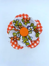 Barattolo con Copritappo Floreale fatto a mano