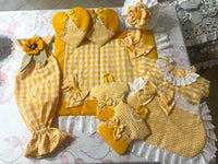 Set Copri Piastra, Copri Forno, 4 Presine e Porta Buste Gialli