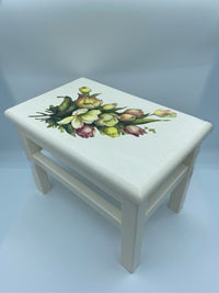 Banchetto Avorio Découpage Fiori