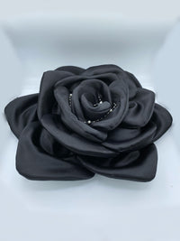 Cuscino In Raso A Forma Di Rosa e Peonia