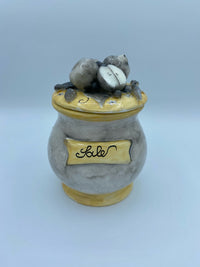 Barattoli In Ceramica 3D Grigi