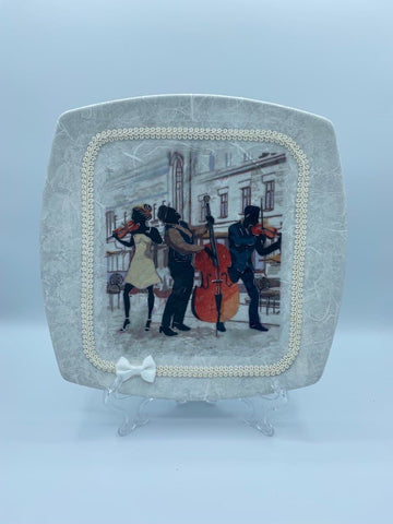 Piatto Découpage Trio Musicale