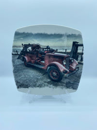 Piatto Découpage Auto D'Epoca