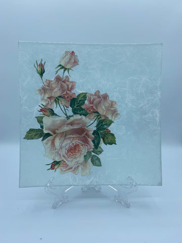 Piatto Découpage Rose