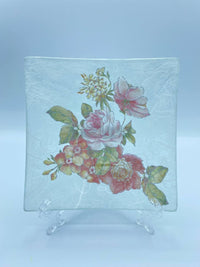 Piattino Découpage Rose
