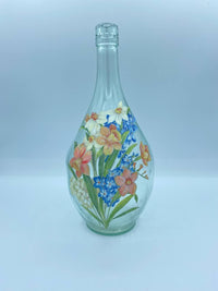 Bottiglia Découpage Fiori Primaverili