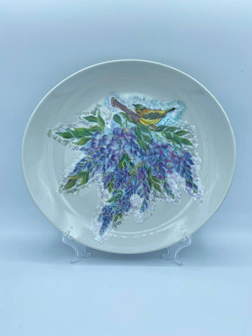 Piatto Découpage Glicine